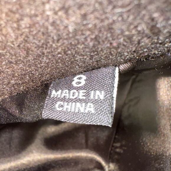 Marc New York Women's Dark Brown Cashmere Blend Mid-Length Winter Coat Size 8 - Picture 8 of 12